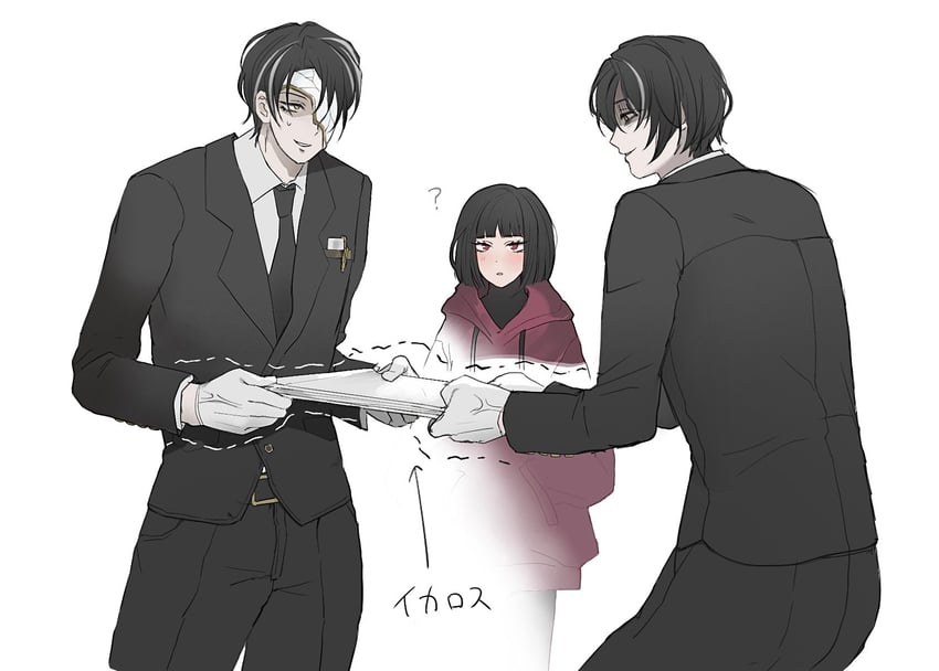 边狱公司、Project Moon、利恩 (Project Moon) 1名女孩 2个男孩 问号 幼化 黑发