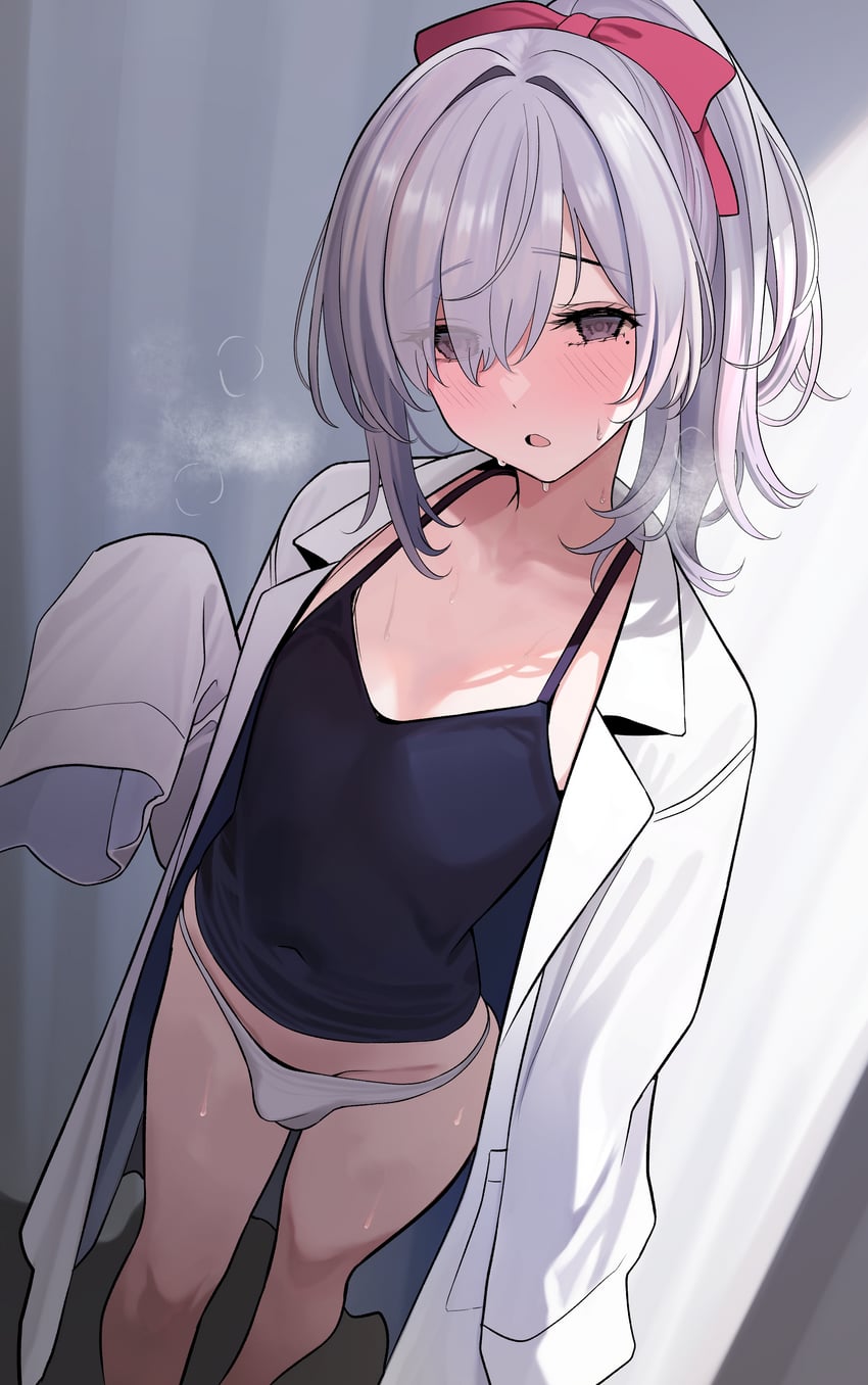 原创、神宫寺隼人 1名男孩 发情 黑吊带背心 脸红 蝴蝶结