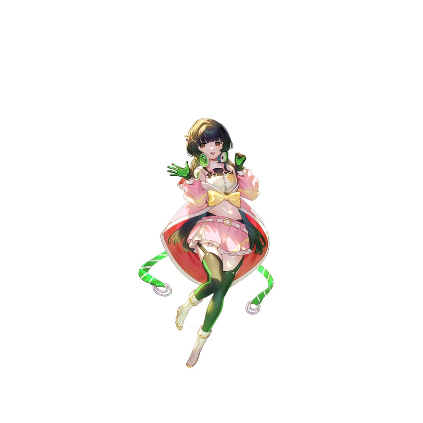 东方Project、东方幻想日蚀、蓬莱山辉夜 1名女孩 替换服装 不同发型 腰带 黑色过膝袜