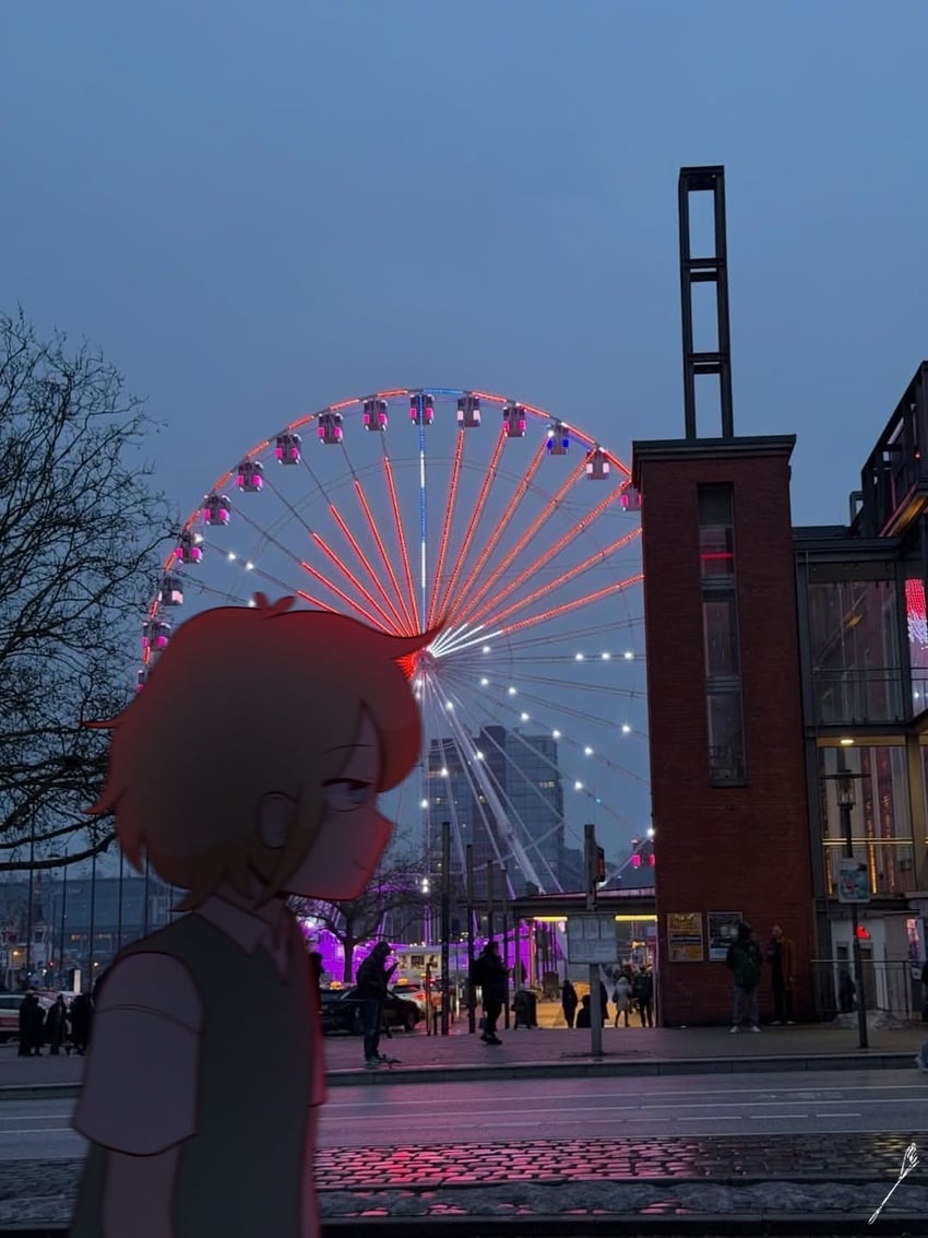 OMORI、Basil (OMORI)、Basil (OMORI) 1名男孩 呆毛 金发 蓝眼 有领衬衫