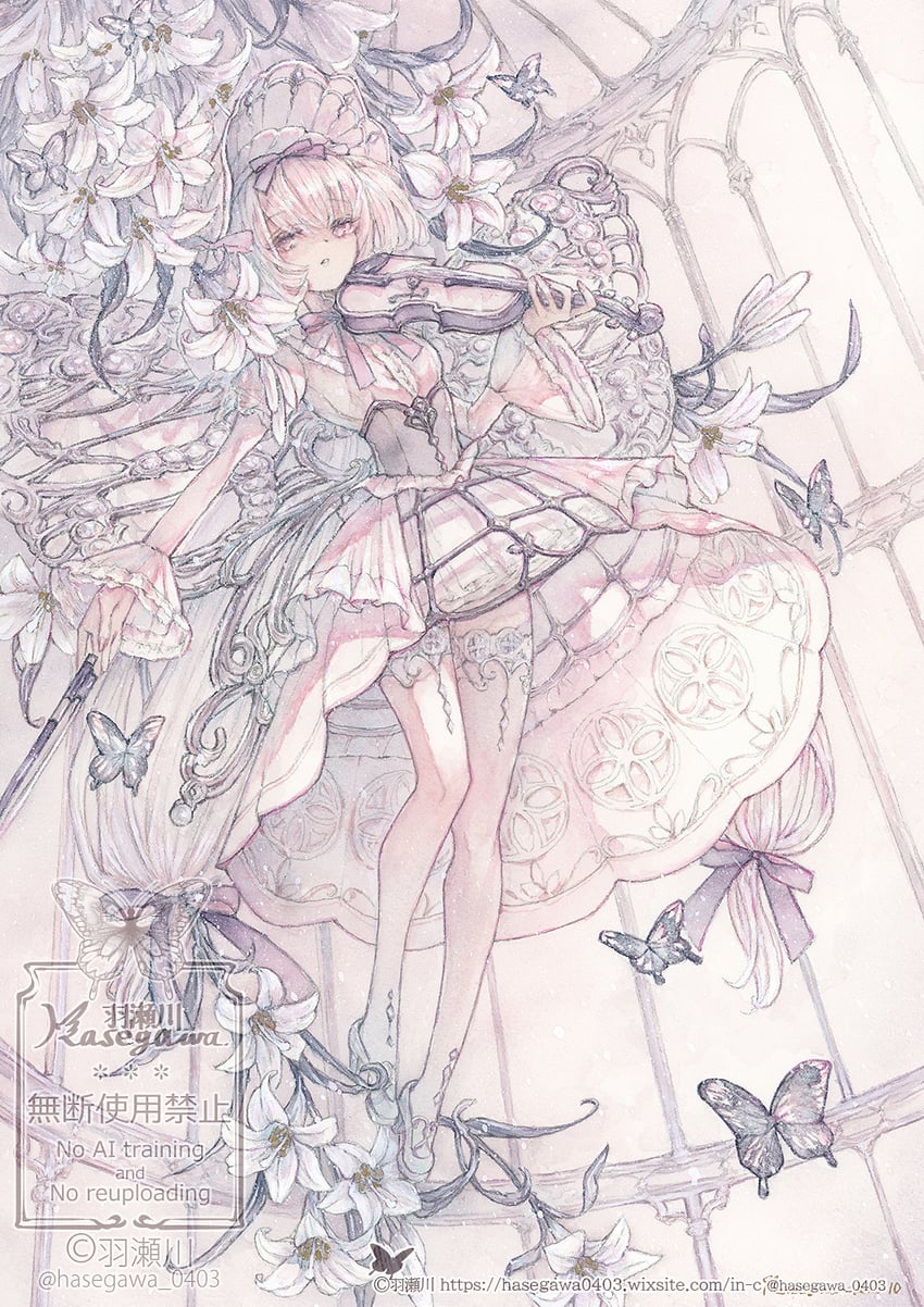 原创 1名女孩 作者名 软帽 虫子 蝴蝶
