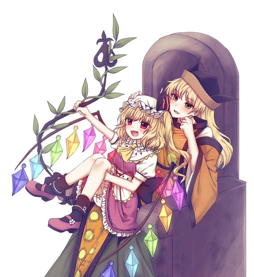 东方Project、东方LostWord、芙兰朵露·斯卡蕾特 2名女孩 改装服装 替换服装 围裙 阿斯科特领巾