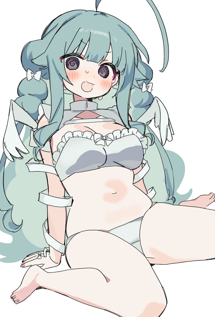 原创 1名女孩 猫脸笑 :D @_@ 呆毛