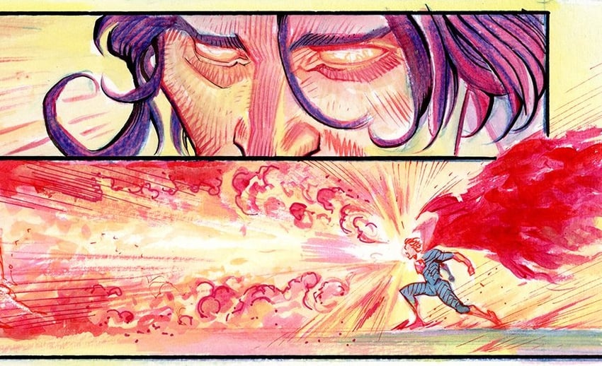Absolute DC、绝对超人、DC漫画 1名男孩 蓝紧身衣 紧身连体衣 斗篷 特写
