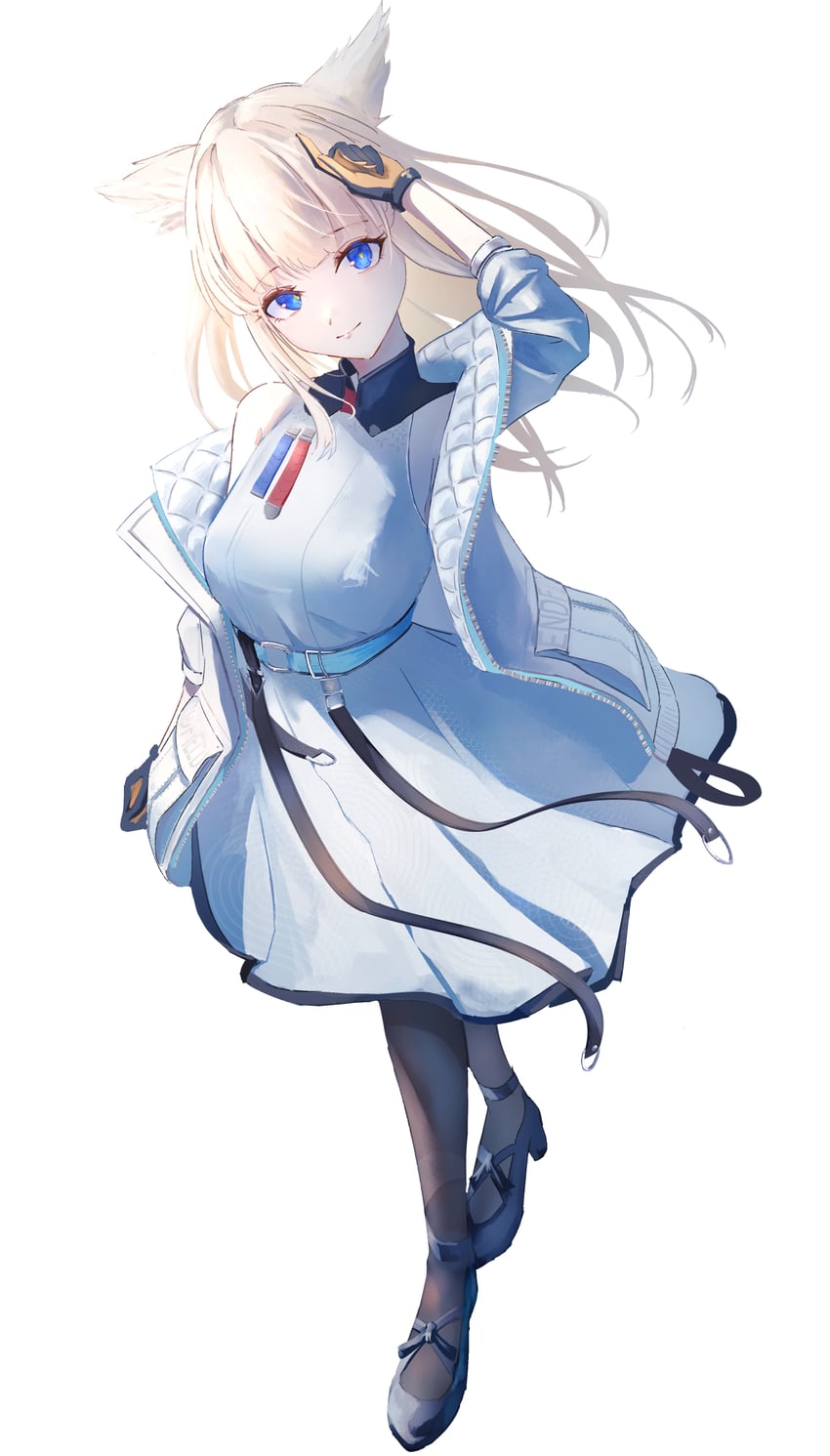 明日方舟、明日方舟：终末地、佩莉卡 (明日方舟：终末地) 1名女孩 兽耳 露肩 鸟 鸟耳