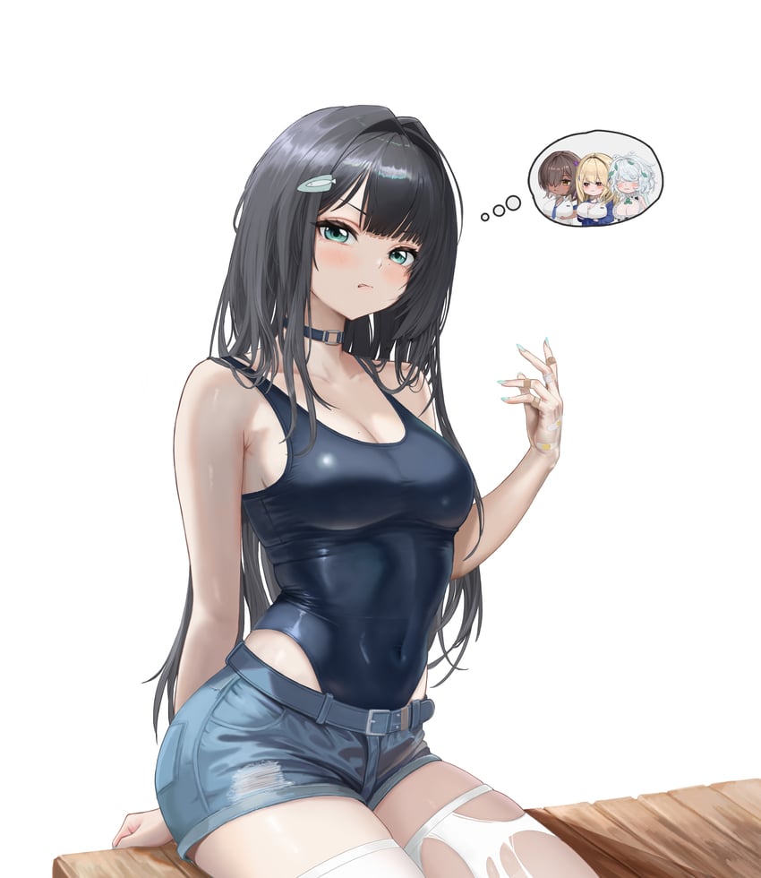 胜利女神：妮姬、薄荷 (妮姬)、娜嘉 (胜利女神：妮姬) 4个女孩 替换服装 创可贴 手指上的创可贴 手上贴创可贴