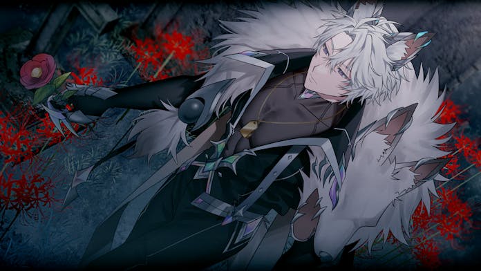 个人势虚拟主播、hikaru (vtuber) 1名男孩 兽耳 黑色夹克 爪 (武器) 暗色背景