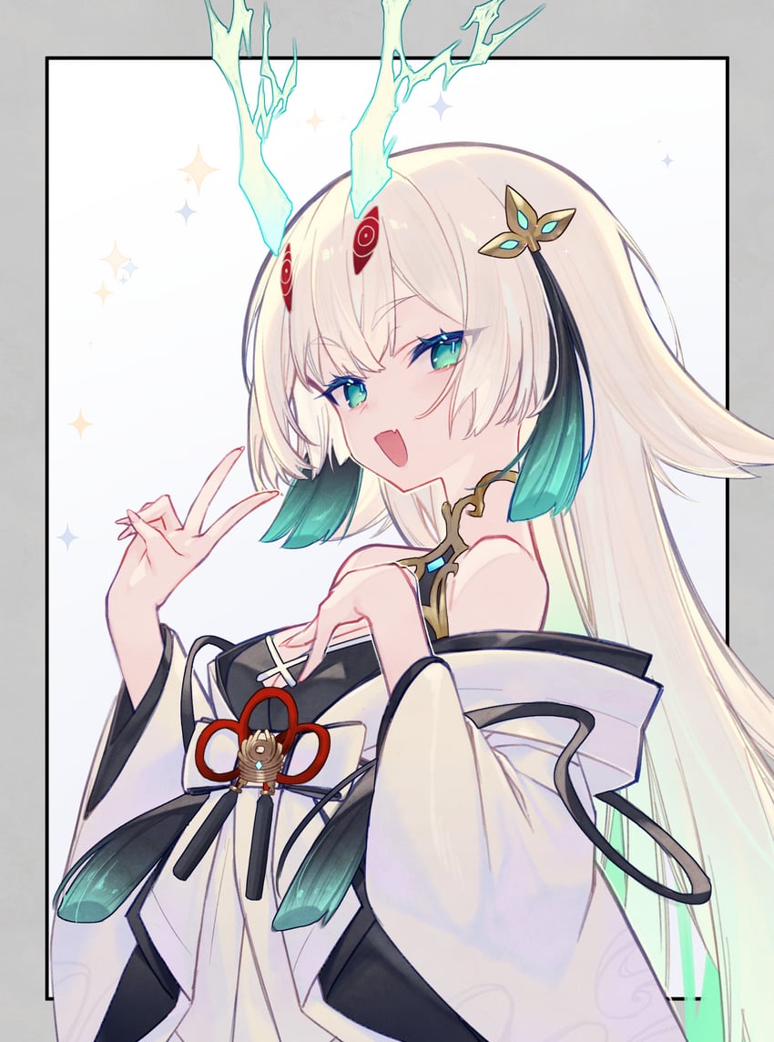 tensei shite reibaishi ni natta ore yatara to taimashi ya ayakashi ni bibirareru 1名女孩 黑发 金发 蓝眼 蓝发