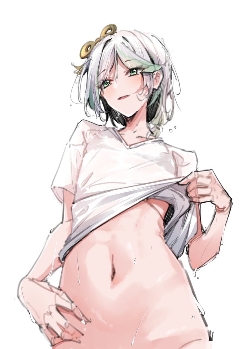 Hololive、Hololive英语、赛西莉亚·伊梅格林 1名女孩 替换服装 球形关节 渐变发 绿眼