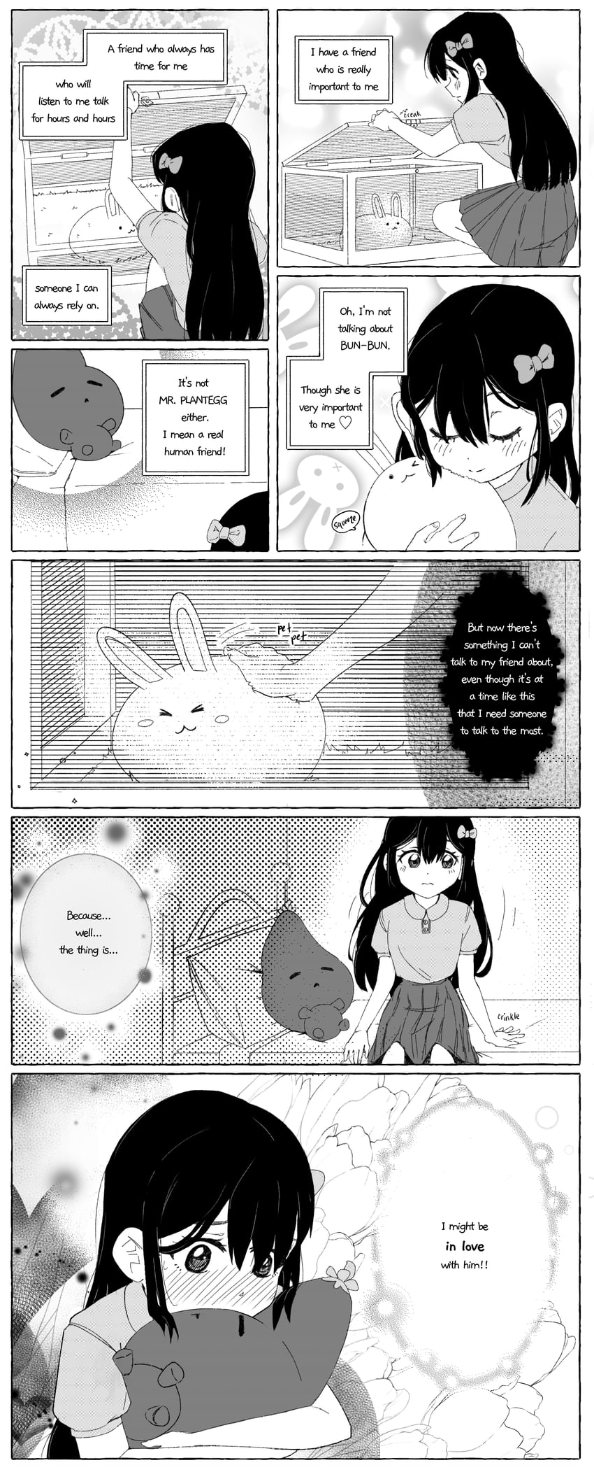 OMORI、阿比 (OMORI)、Aubrey (OMORI) 1名女孩 幼化 手臂支撑 脸红 蝴蝶结