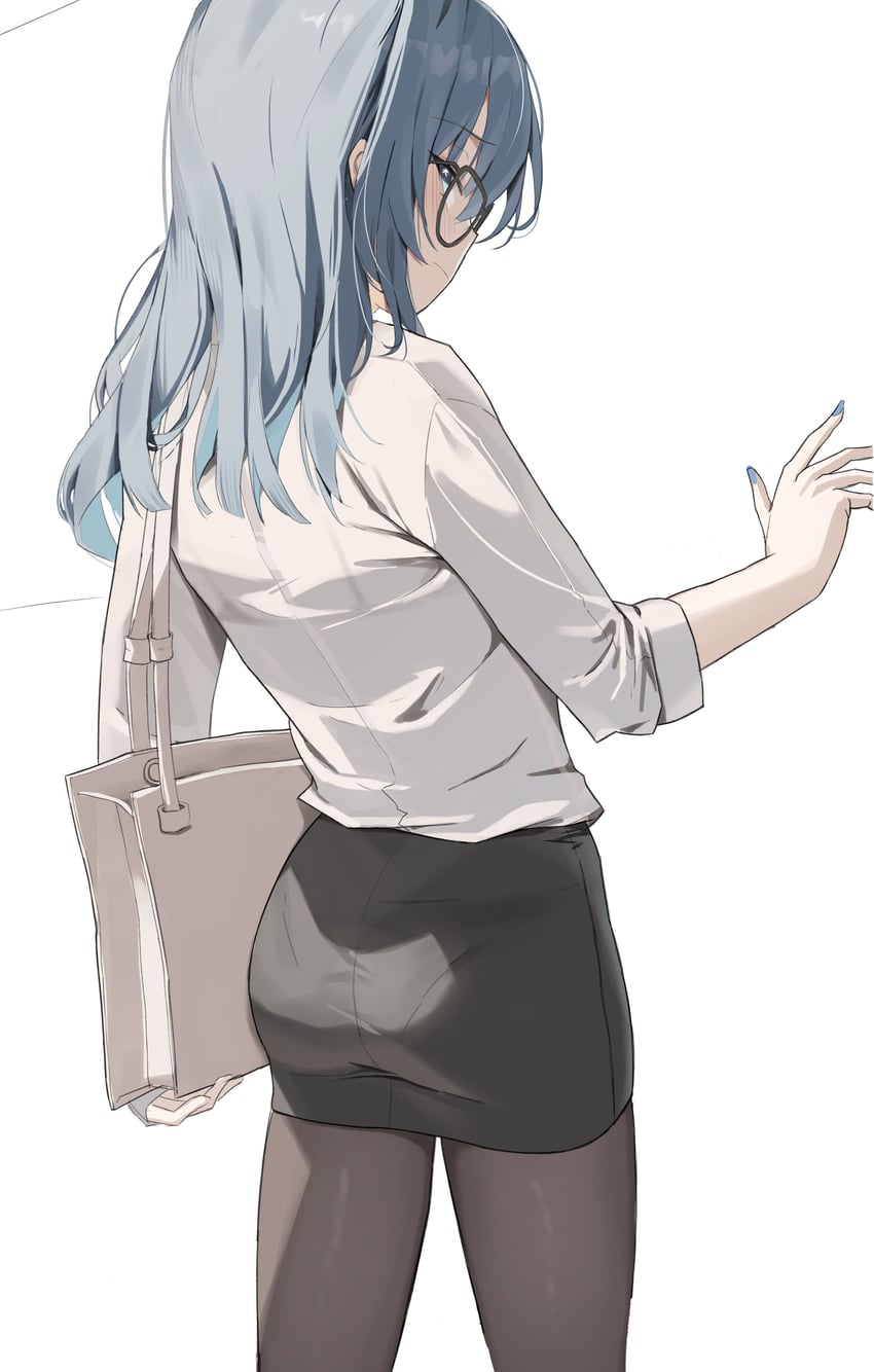Hololive、星街彗星 1名女孩 替换服装 屁股 包 黑色连裤袜
