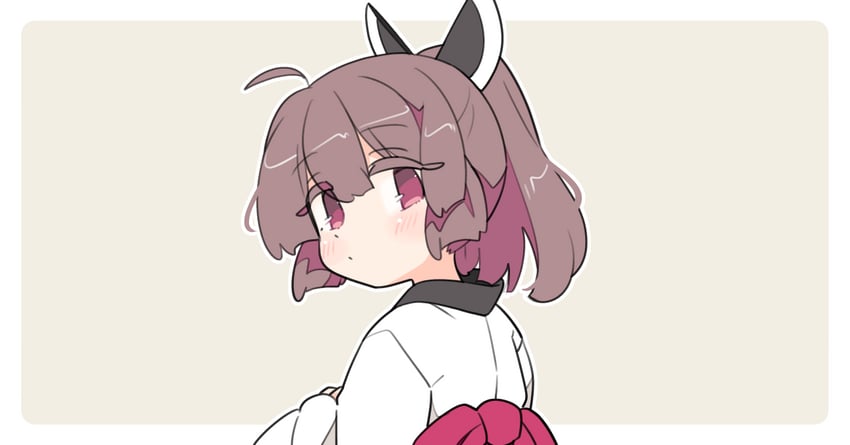 VOICEROID、东北切蒲英 1名女孩 呆毛 脸红 边框 棕发