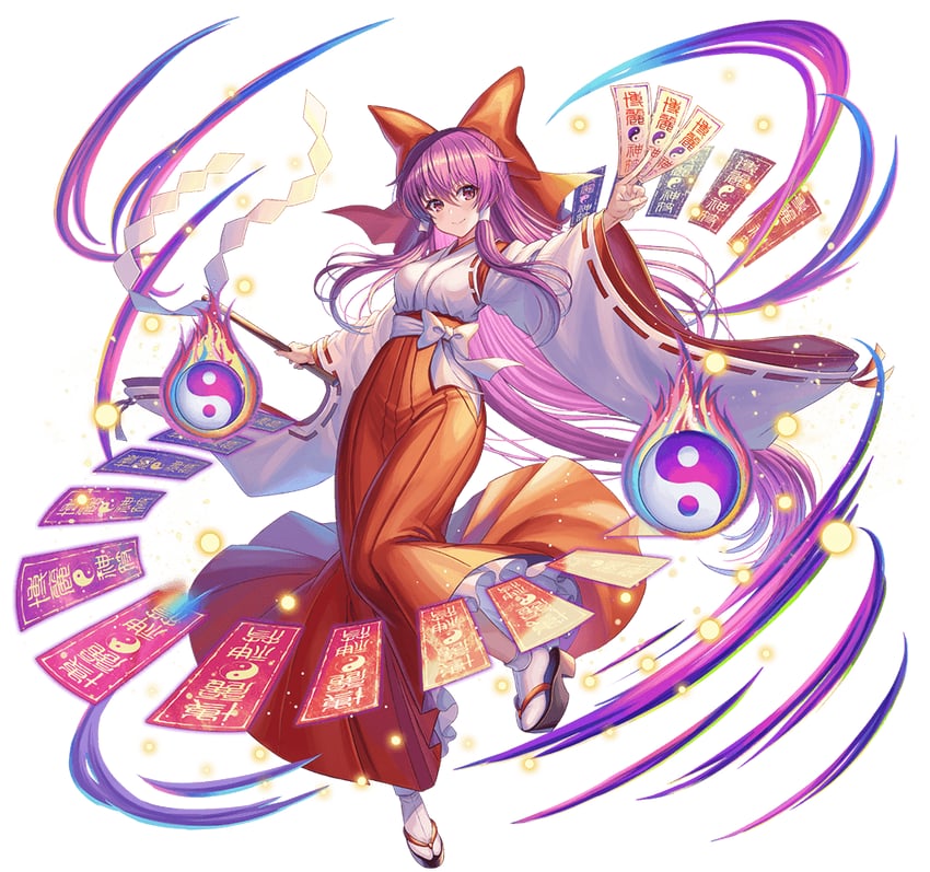 东方Project、东方Project (PC-98)、东方阿尔卡迪亚记录 1名女孩 指缝 脸红 蝴蝶结 火