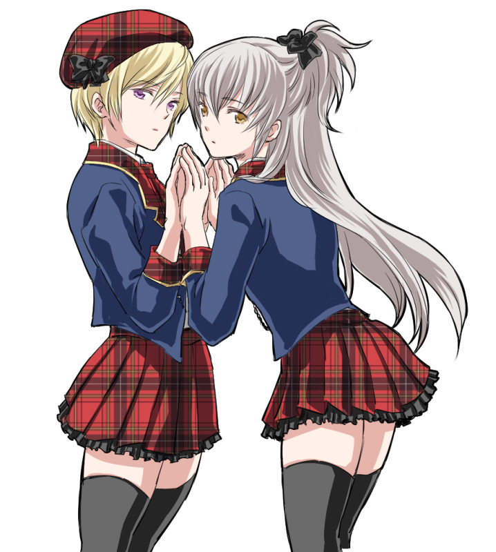 火焰纹章、火焰之纹章：if、里奥（火焰之纹章：if） 2个男孩 替换服装 黑色过膝袜 金发 伪娘/变装
