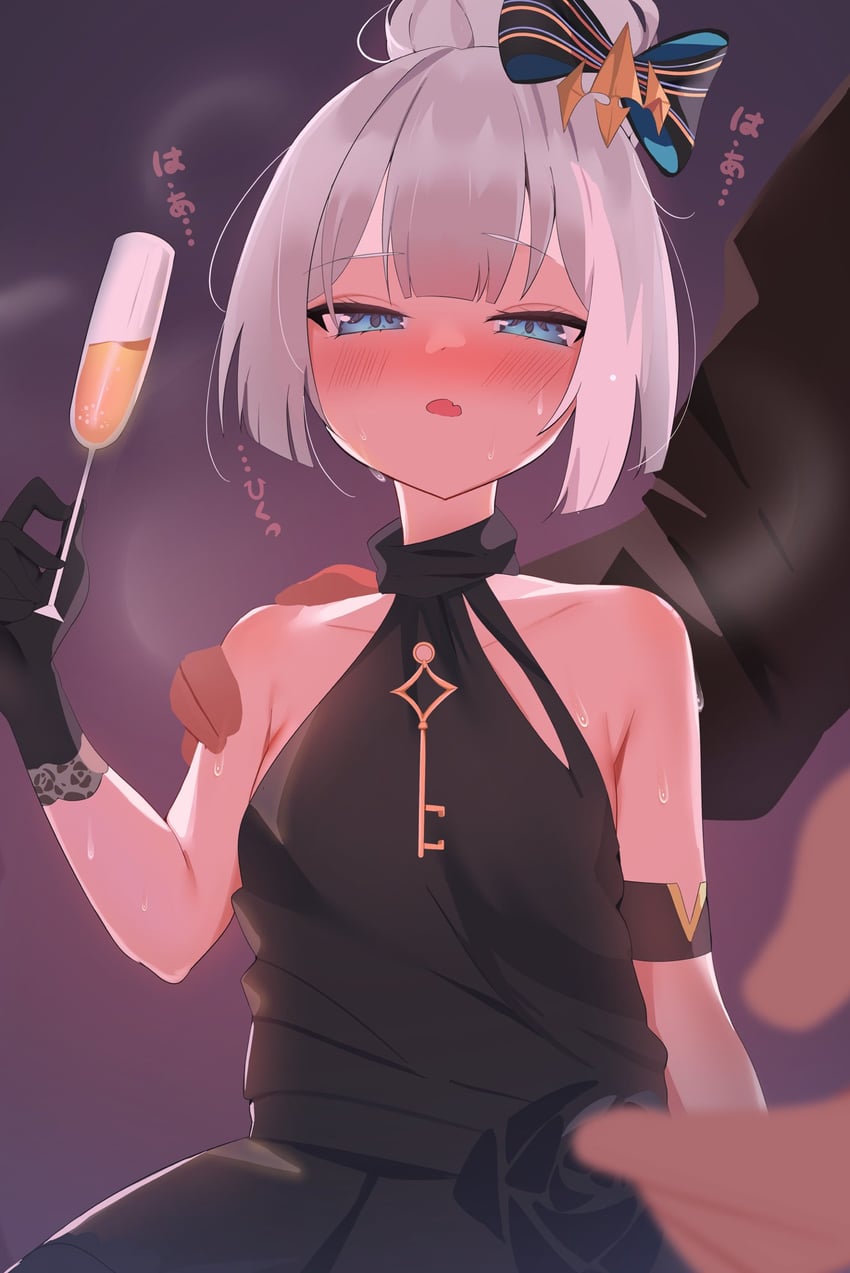 史黛拉·索拉、女暴君、暴君 (Stella Sora) 1名女孩 酒 臂章 腋窝褶皱 露肩