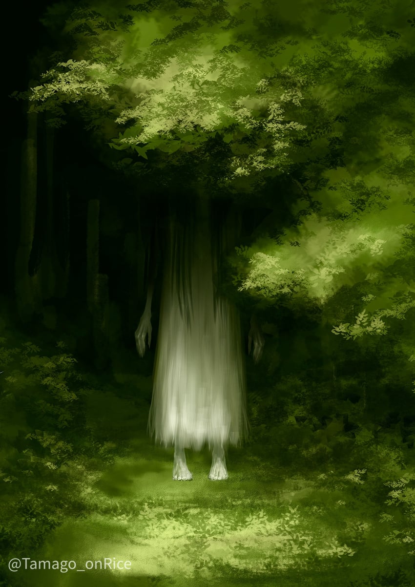 原创 1名女孩 作者名 赤脚 黑发 连衣裙