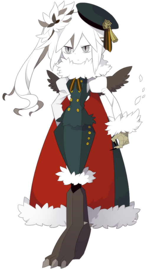 海底囚人、灰色庭园、greif (funamusea) 1名女孩 不对称发型 徽章 贝雷帽 鸟娘