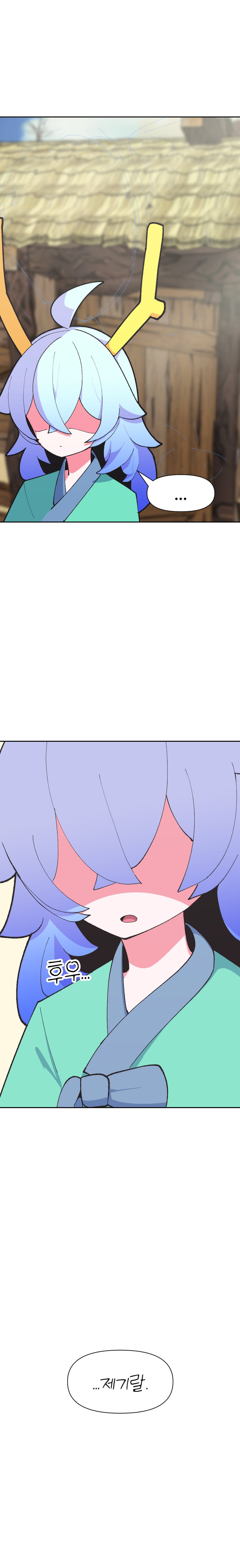 原创 ... 1名女孩 呆毛 蓝发 漫画