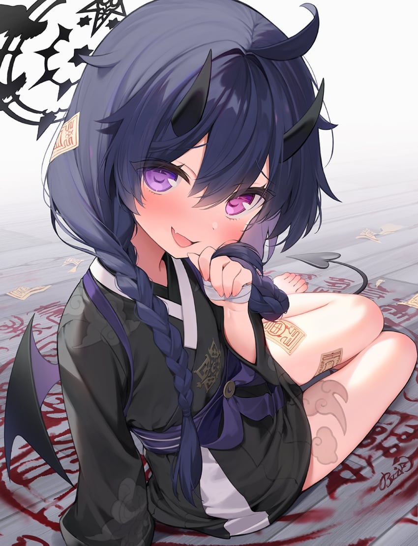 原创 1名女孩 呆毛 缠绷带的手 绷带 裸腿