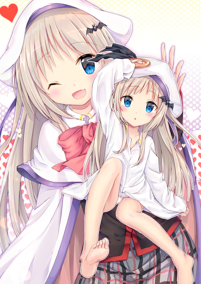 Little Busters!、能美·库特莉亚芙卡 1名女孩 :D 微笑 举手 裸腿