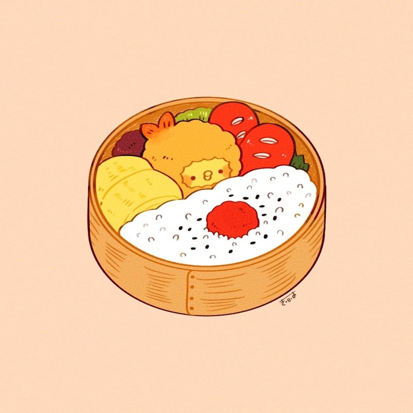 原创、君ピヨ (天宫清) 幼兽 鸟 腮红贴纸 小鸡 食物