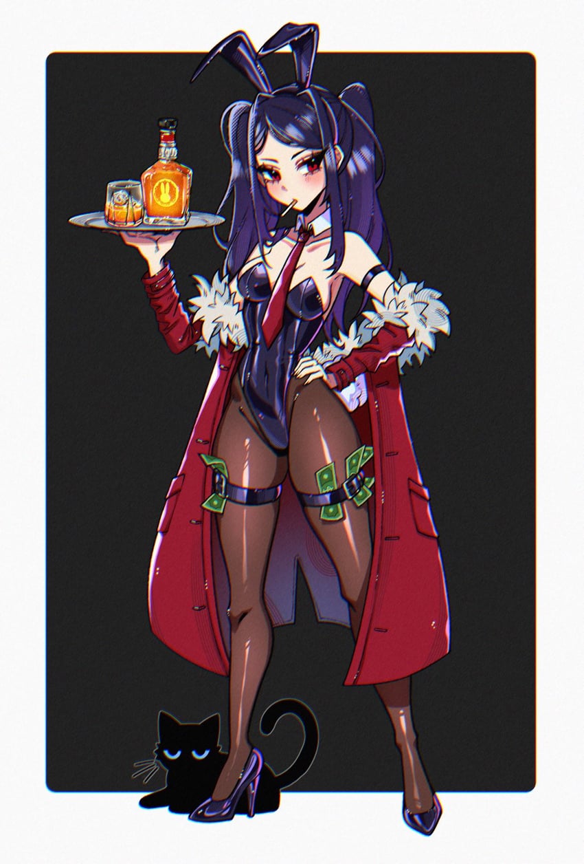 赛博朋克酒保行动、福雷 (VA-11 HALL-A)、吉尔·斯汀雷 1名女孩 兽耳 臂环 钞票 腰带