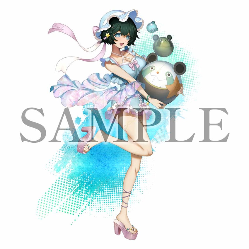 科学冒险系列、命运石之门、命运石之门 RE:BOOT 1名女孩 :D 黑发 蓝帽子 蓝色连体泳衣