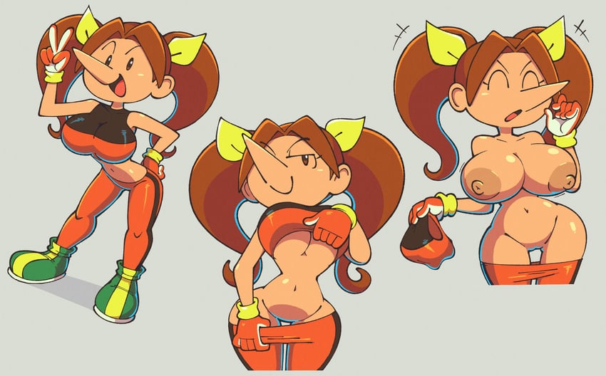 snowboard kids、linda maltinie +++ 1名女孩 微笑 乳房 棕眼睛