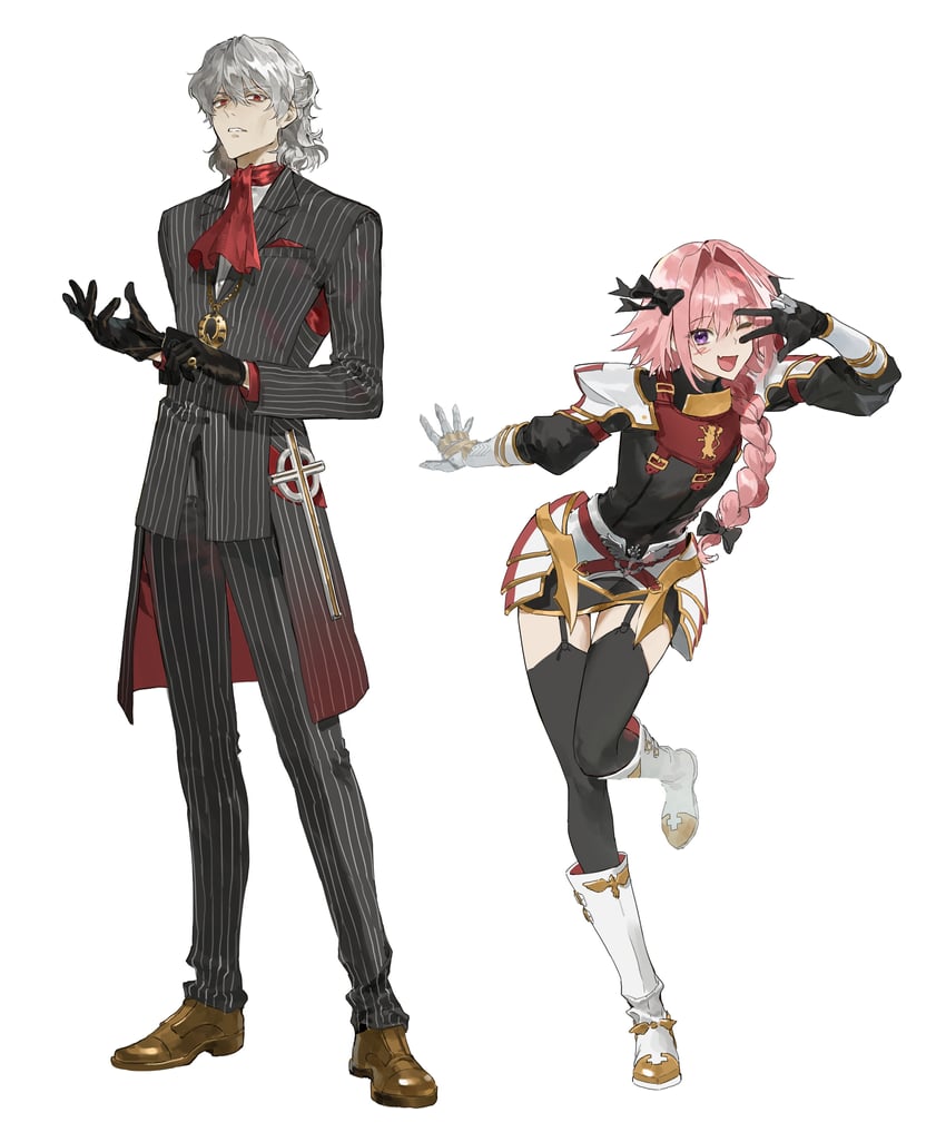 Fate/Grand Order、Fate系列、安东尼奥·萨列里 2个男孩 :D 微笑 整理衣服 整理手套