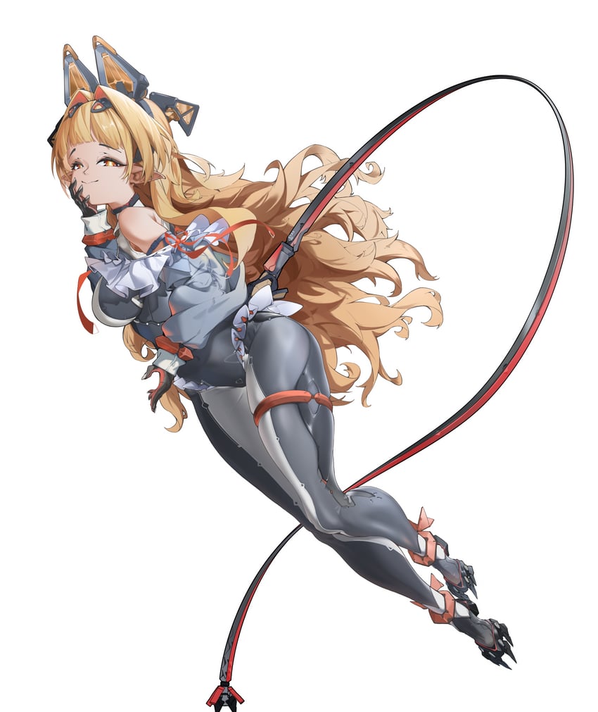 原创 1名女孩 兽耳耳机 兽耳 腰带 乳房