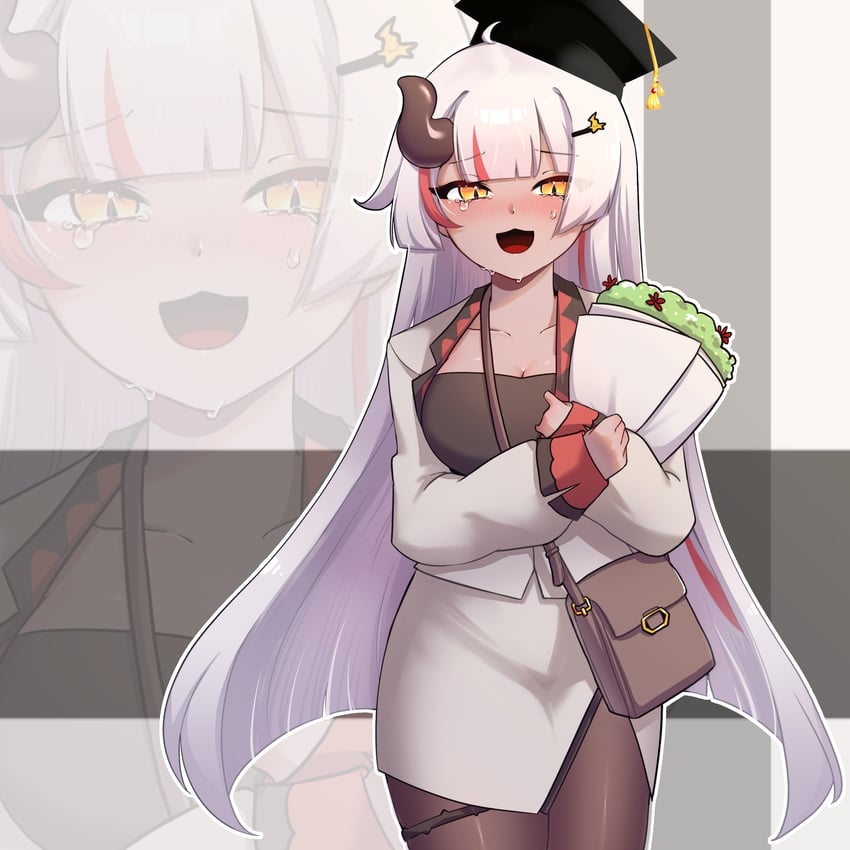 提卡尔、levi (trickcal) 1名女孩 猫脸笑 替换服装 包 黑色连裤袜