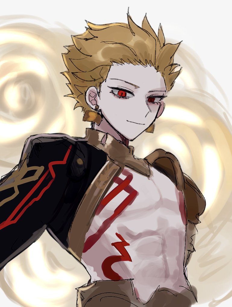 Fate/stay night、Fate系列、崩坏：星穹铁道 1名男孩 铠甲 金发 身体纹路 项圈