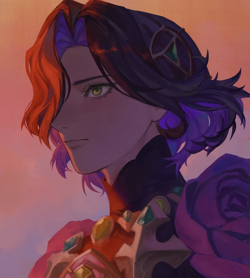 Fate/Grand Order、Fate系列、约翰·拉克兰 (Fate) 1名男孩 黑发 闭嘴 挂耳染 垂帘发型