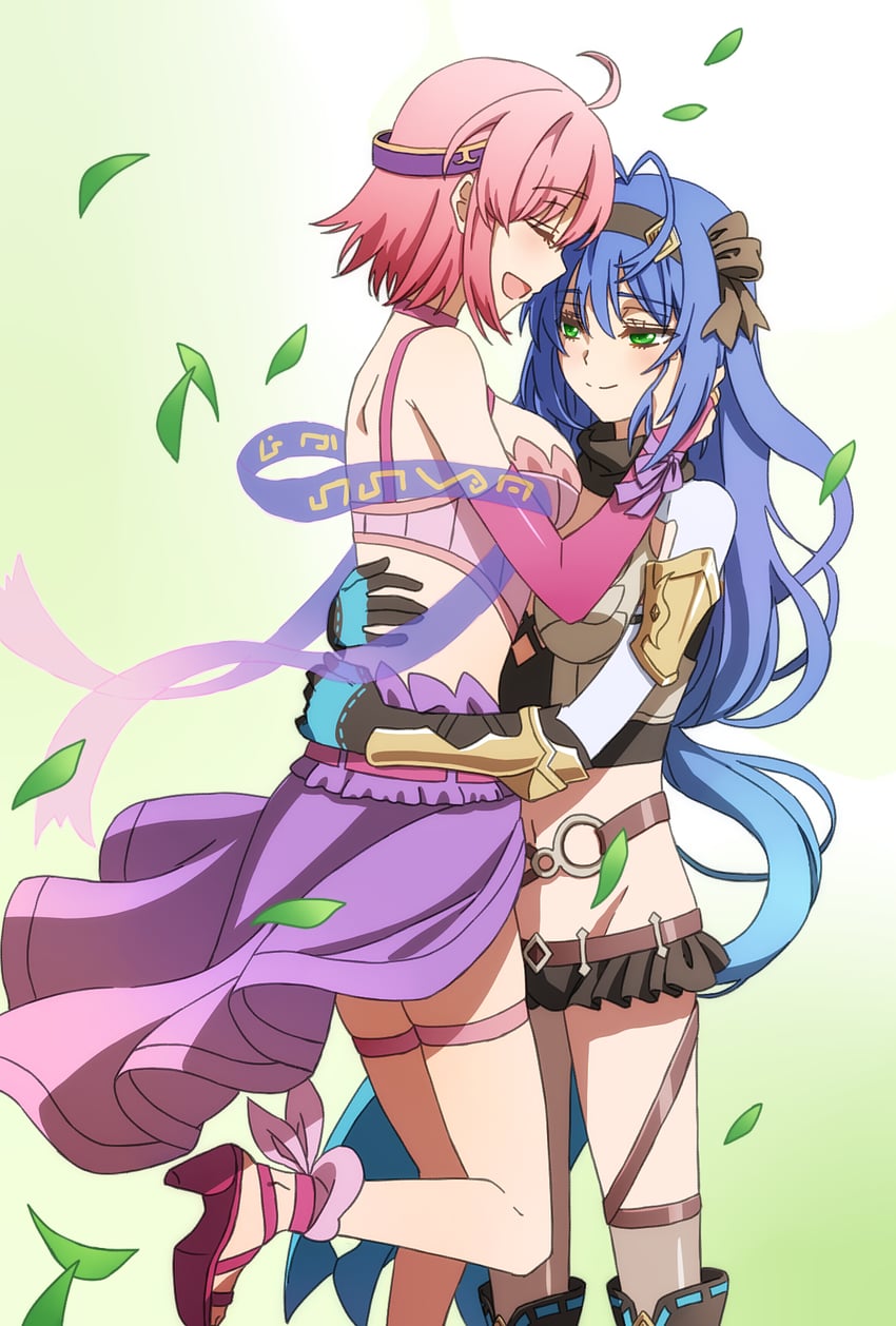 塔利亚传说：阿卡迪亚、arcadia (legends of talia: arcadia)、塞西莉·罗兹 2名女孩 呆毛 臂环 腰带 蓝发
