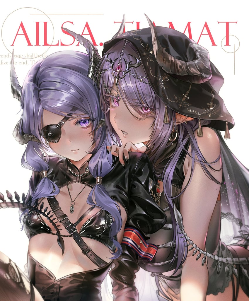原创 2名女孩 臂章 露肩 腰带 黑色皮带
