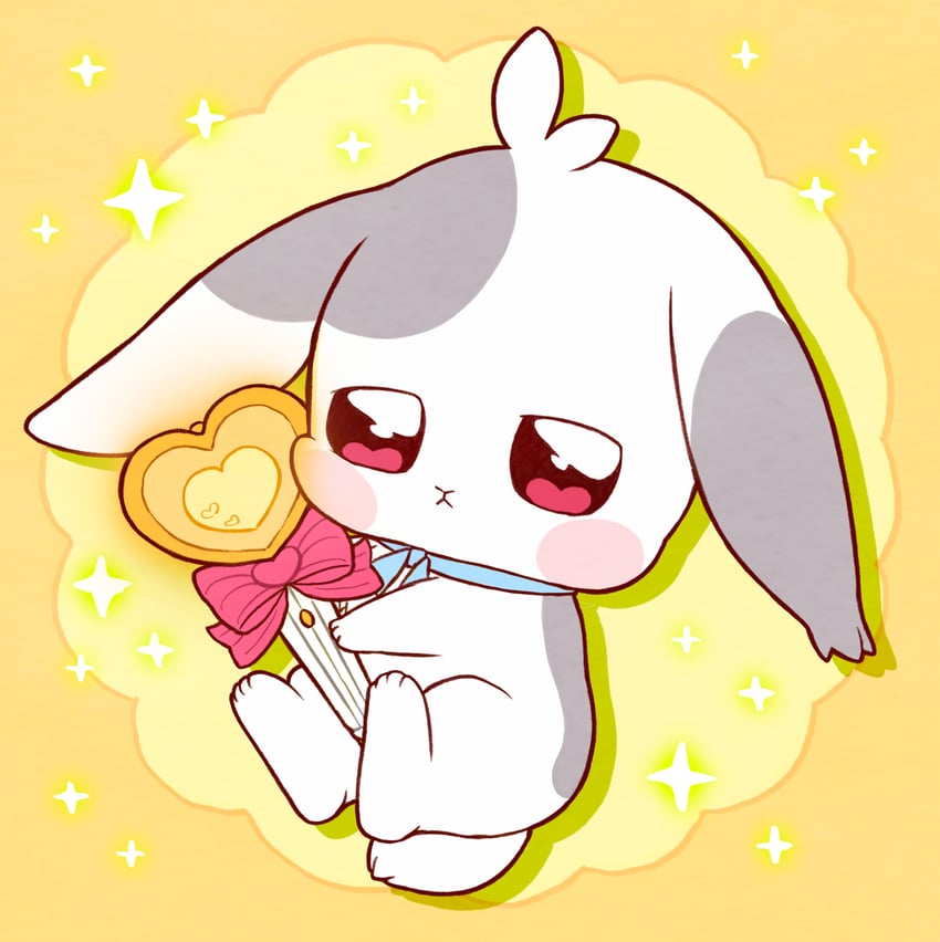 光之美少女、Wonderful Precure!、toyama daifuku 动物 动物焦点 腮红贴纸 蝴蝶结 闭嘴