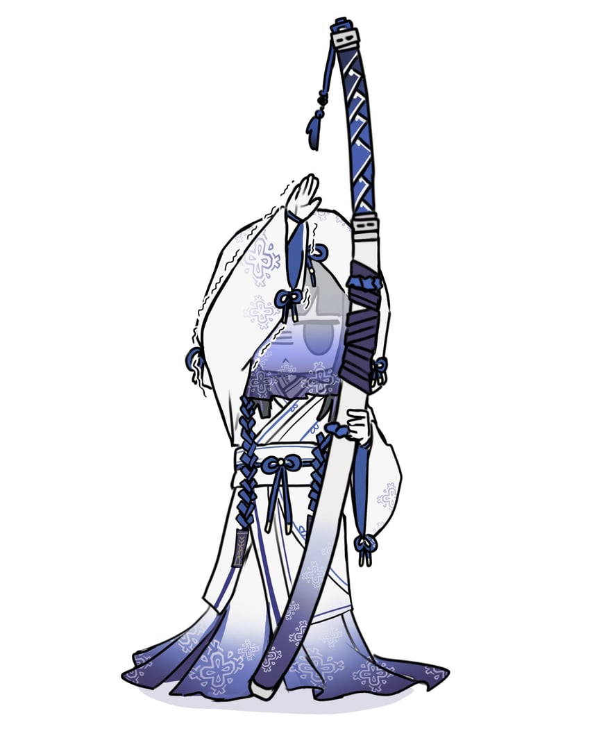 边狱公司、Project Moon、阿赖耶 (Project Moon) 1名女孩 幼化 黑发 日式服装 武士刀