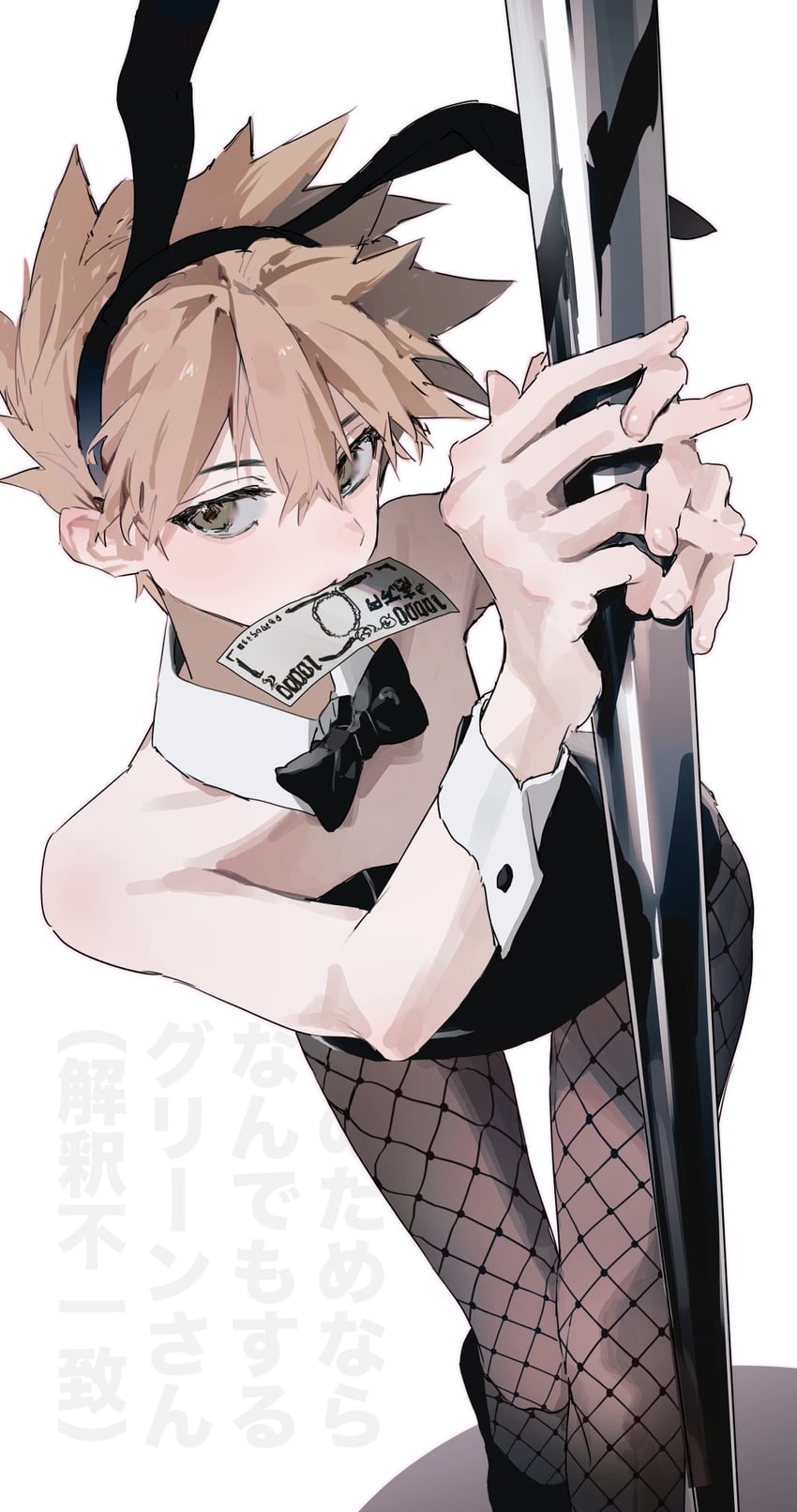 宝可梦、宝可梦 红/绿/蓝/皮卡丘、青绿/小茂 1名男孩 替换服装 兽耳 钞票 黑色蝴蝶结