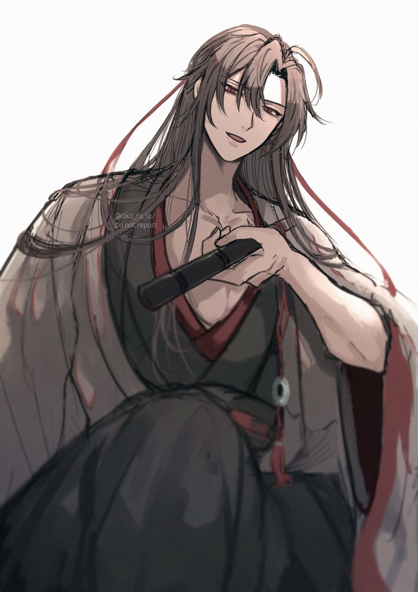魔道祖师、魏无羡、魏无羡 (夷陵老祖) 1名男孩 呆毛 瞄准 瞄准观众 美少年