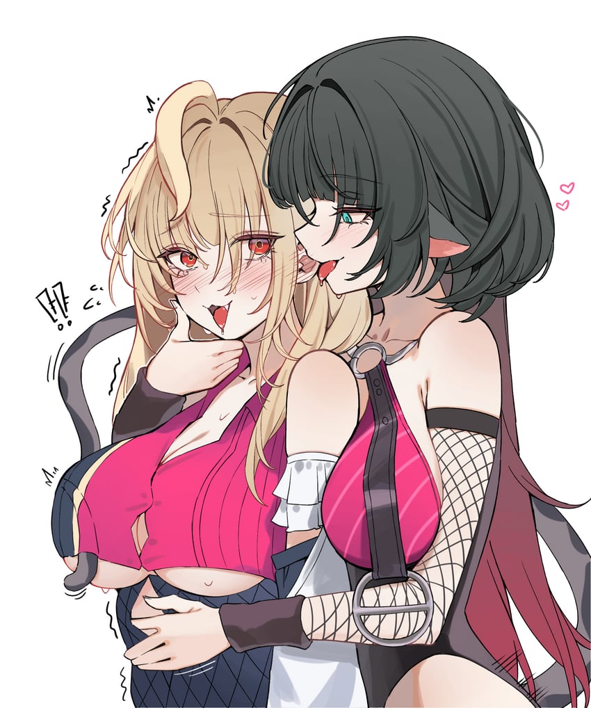 绝区零、希丝拉 (绝区零)、简·杜 2名女孩 :D 兽耳 黑发 蓝眼