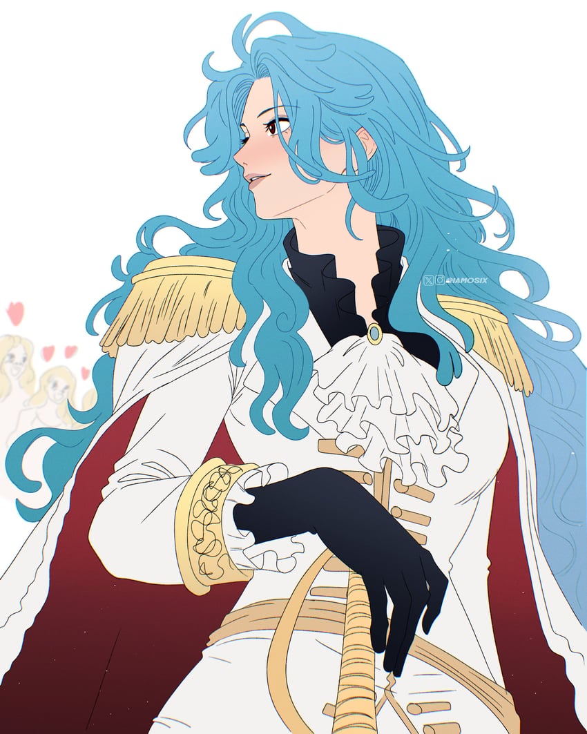 海贼王、candel (one piece) 4个女孩 替换服装 阿斯科特领巾 黑色手套 黑衬衫