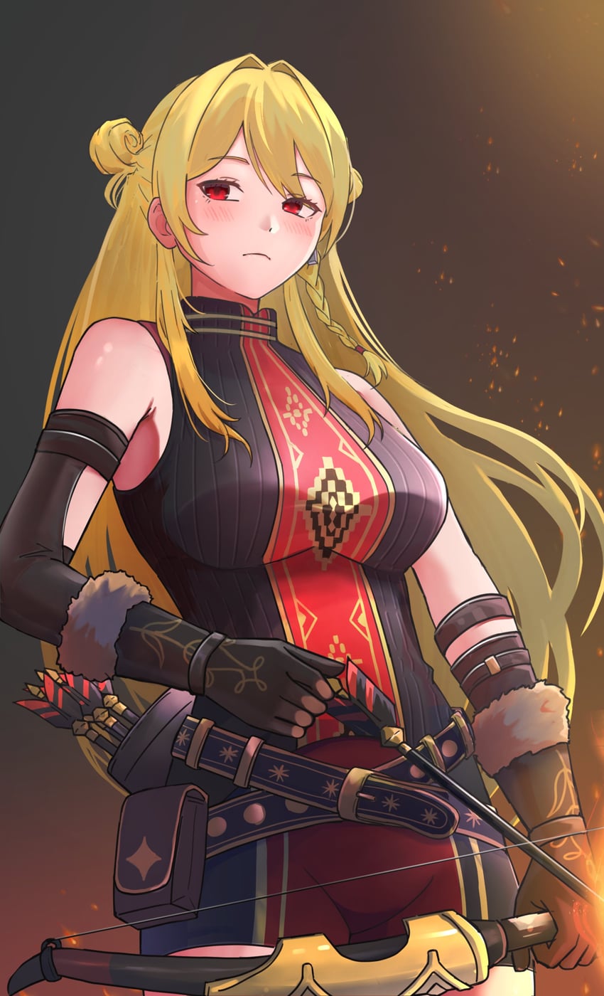 Hololive、Hololive Indonesia、Kaela Kovalskia 1名女孩 箭 灰烬 腰带 腰包