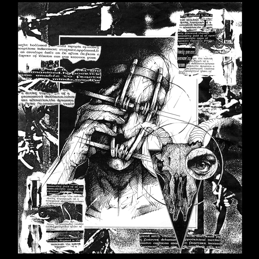 discordance axis 1名男孩 专辑封面 动物头骨 封面 英文文本