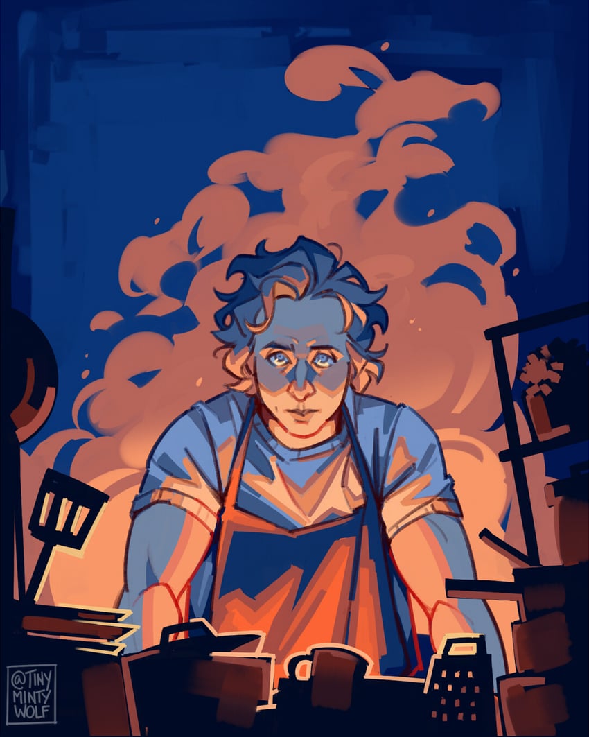 the bear、carmy berzatto 1名男孩 围裙 闭嘴 余烬 火