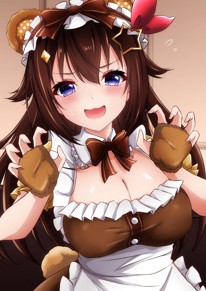 Hololive、时乃空 1名女孩 猫脸笑 :D 替换服装 兽耳