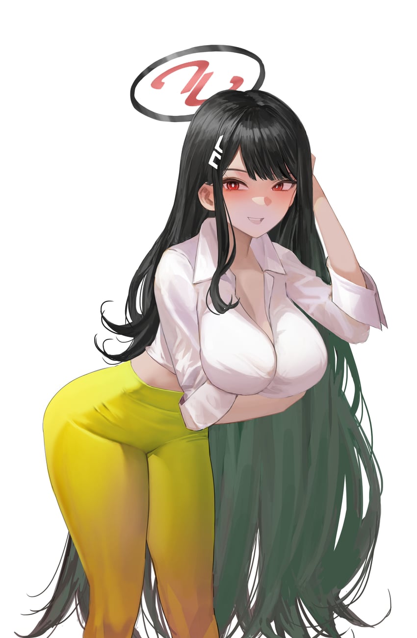 蔚蓝档案、莉央 (碧蓝档案) 1名女孩 替换服装 乳房 乳沟 牛仔布