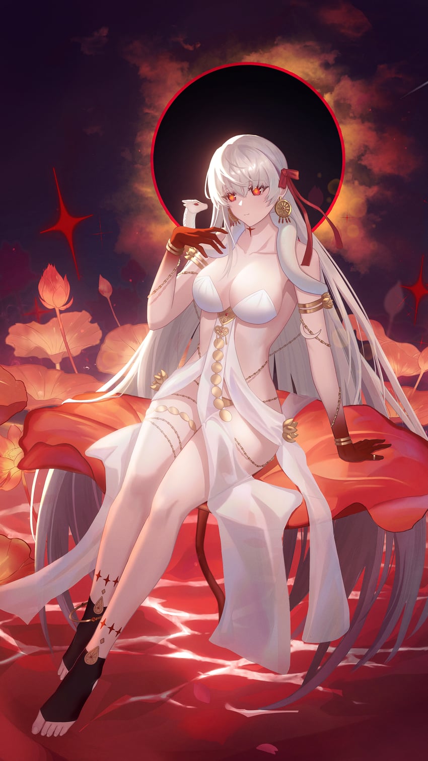 Fate/Grand Order、Fate系列、杜尔迦 (Fate) 1名女孩 臂环 亚洲印度服饰 腰链 身体纹路