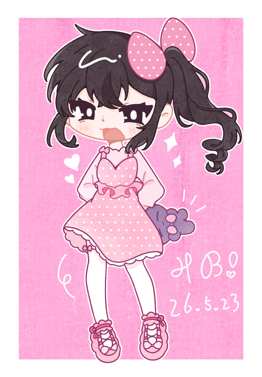OMORI、阿比 (OMORI)、Aubrey (OMORI) 1名女孩 幼化 替换服装 不同发型 黑瞳