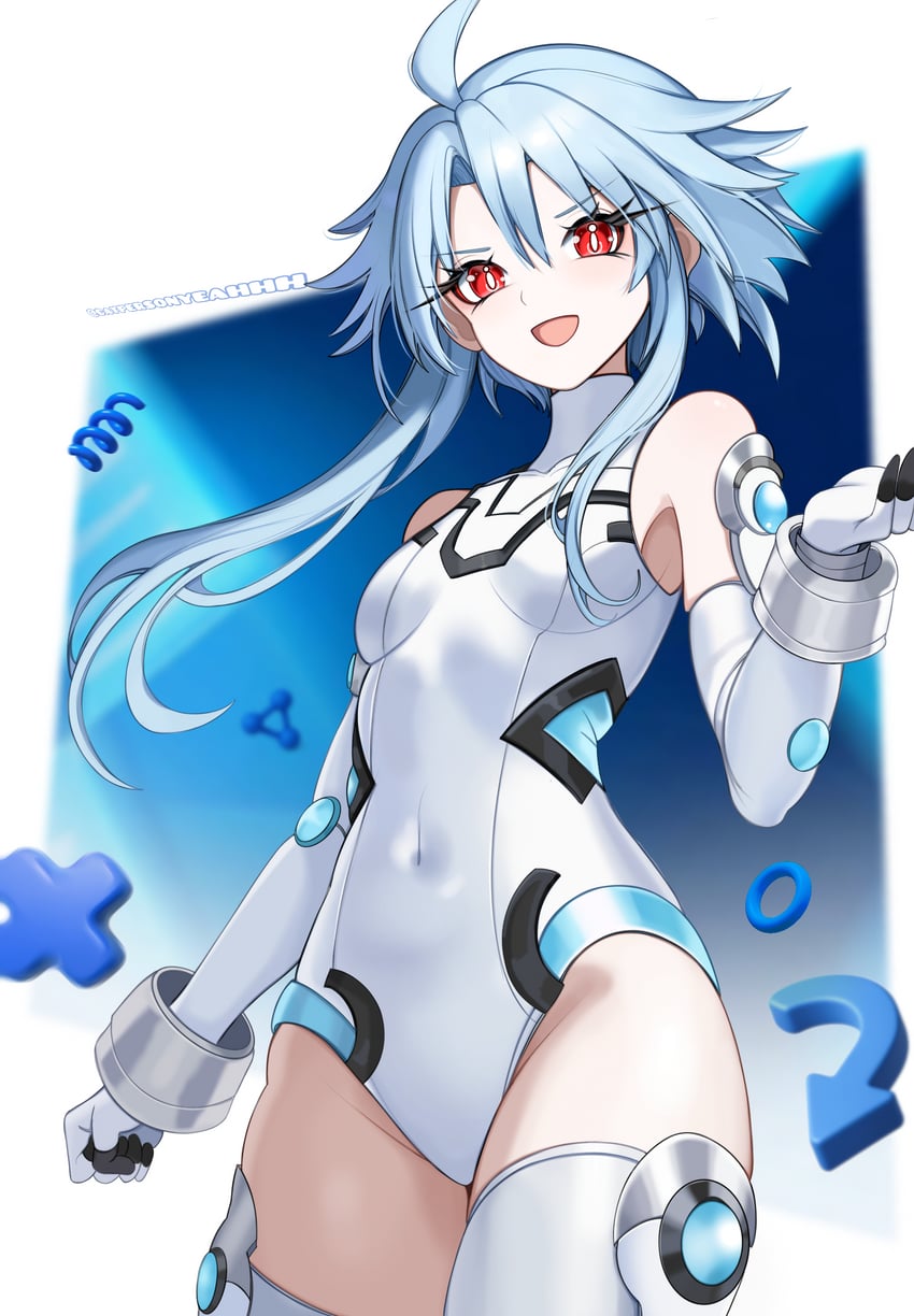 海王星系列、白灵心 1名女孩 :D 露肩 蓝发 靴子