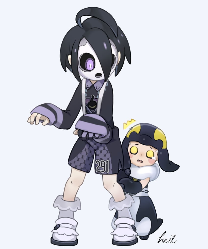 宝可梦、宝可梦 剑/盾、欧尼奥 笑眼 呆毛 黑发 亮瞳 有领衬衫